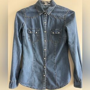 Forever 21 Denim Button-Up Shirt